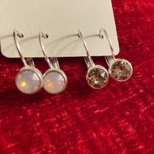 NWT SWAROVSKI CRYSTAL EARRINGS